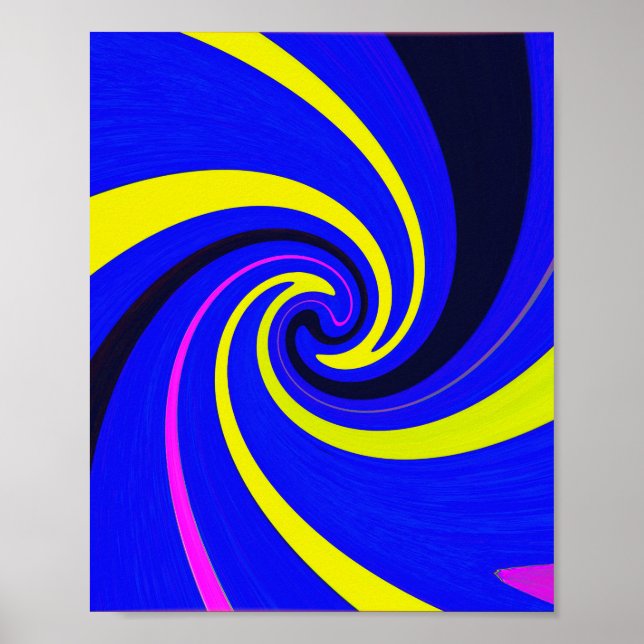 Poster Vortex bleu (Devant)