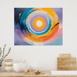 Poster Vortex cosmique : Embrassage solaire