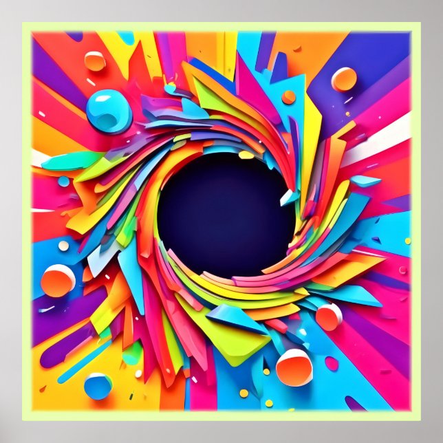 Poster Vortex de Vitalité Art (Devant)