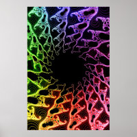 Poster : Vortex fractal coloré