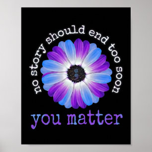 Poster Vos problèmes de vie Prévention du suicide Da