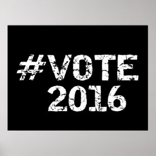 Poster Vote 2016 Hashtag en détresse