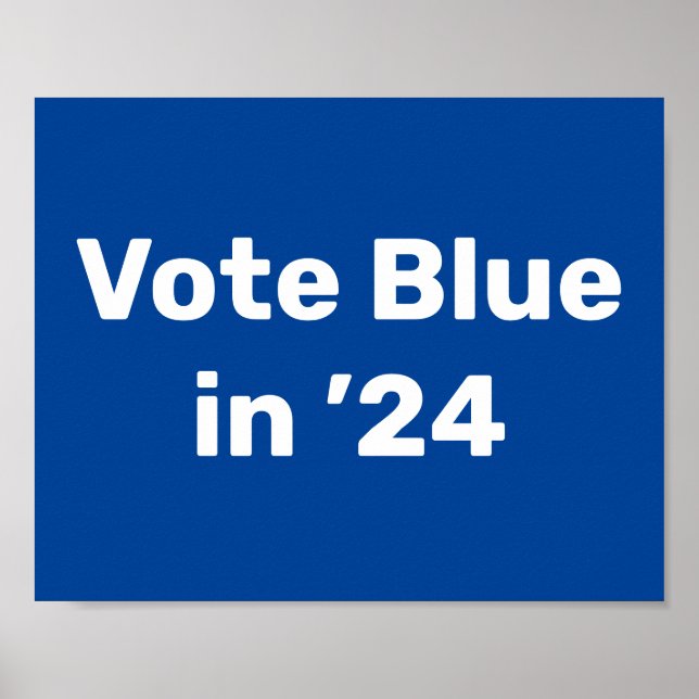 Poster Vote Blue en 2024 (Devant)