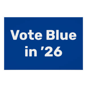 Poster Vote Blue en 2026