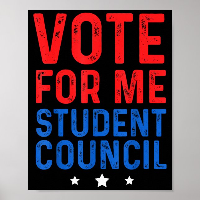 Poster Vote For Me Student Council  (Devant)