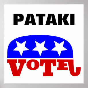 Poster Vote George Pataki Eléphant républicain