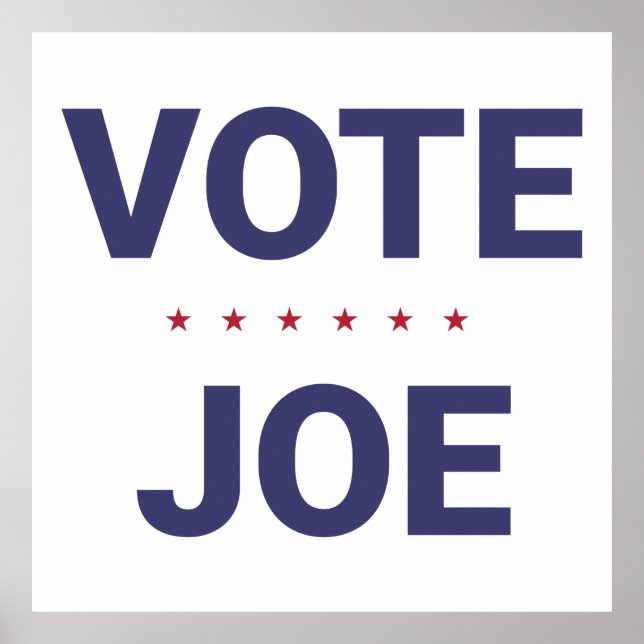 Poster Vote Joe (élection américaine de 2020) (Devant)