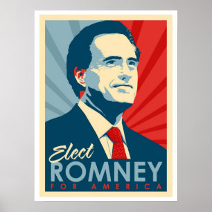 Poster Vote pour Mitt Romney - il n'est pas un coco