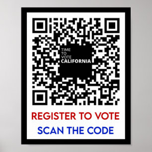 Poster Vote - S'Inscrire Pour Voter Ca