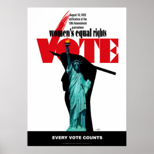 Poster Vote sur les droits de la femme