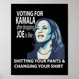 Poster Voter Pour Kamala Après Avoir Laissé Joe, C'Est Co