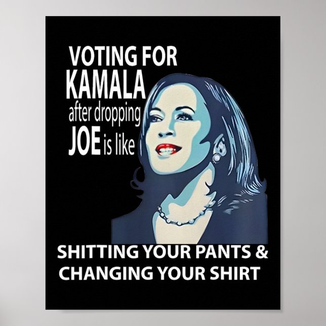 Poster Voter Pour Kamala Après Avoir Laissé Joe, C'Est Co (Devant)