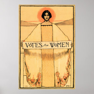 Poster VOTES POUR LE suffrage féminin américain de 1913