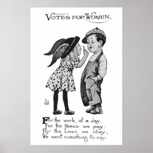 Poster Votes Pour Les Femmes