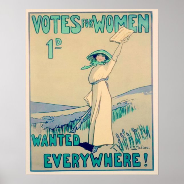 Poster Votes pour les femmes partout (Devant)