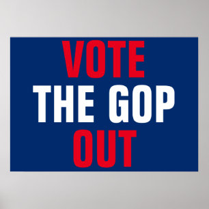 Poster Votez la manifestation GOP Out