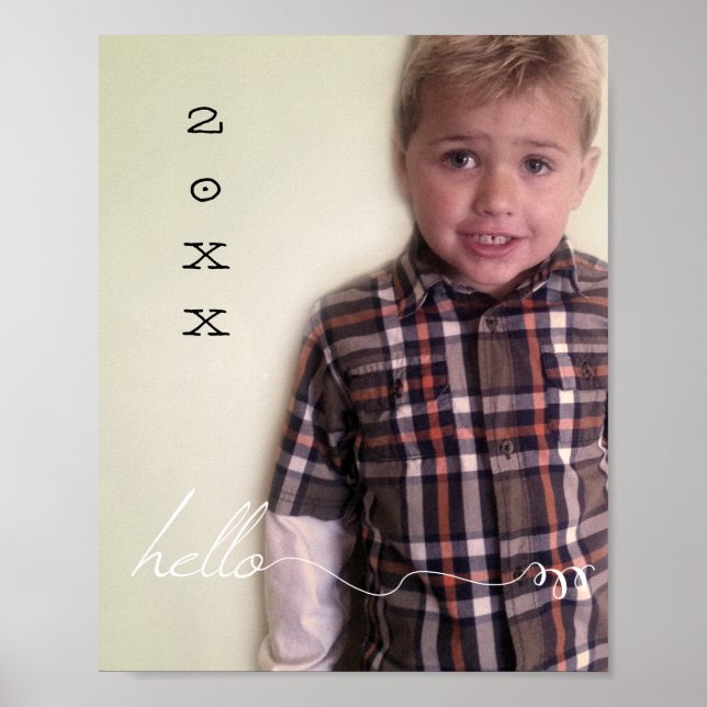 Poster Votre année personnalisée de 8 po x 10 po (Devant)