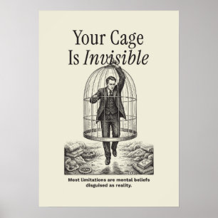 Poster Votre cage est invisible