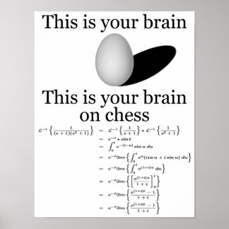Poster Votre cerveau aux échecs