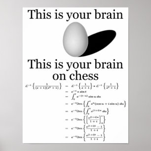 Poster Votre cerveau sur des échecs