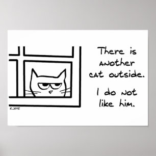 Poster Votre Chat N'Aime Pas Cet Autre Chat