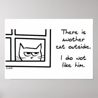 Poster Votre Chat N'Aime Pas Cet Autre Chat