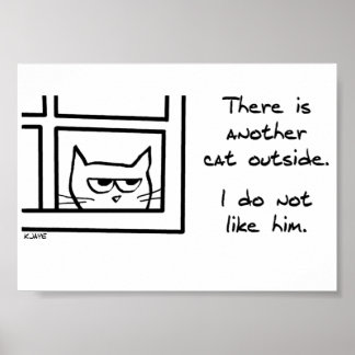 Poster Votre chat n'aime pas cet autre chat