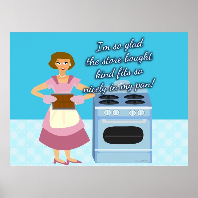Poster Votre Cheatin Brownies Snarky Housefemme (Devant)