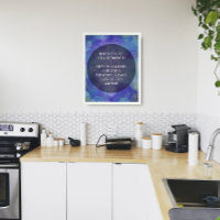 Votre Citation préférée Bleu Bleu Grunge Bulles