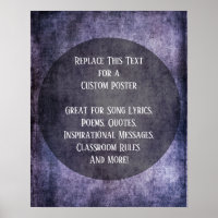 Votre citation préférée Grunge pourpre foncé avec
