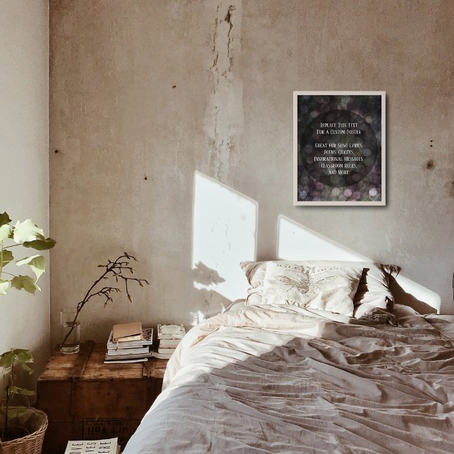 Poster Votre Citation préférée Grunge Scratched Bulles (Créateur téléchargé)