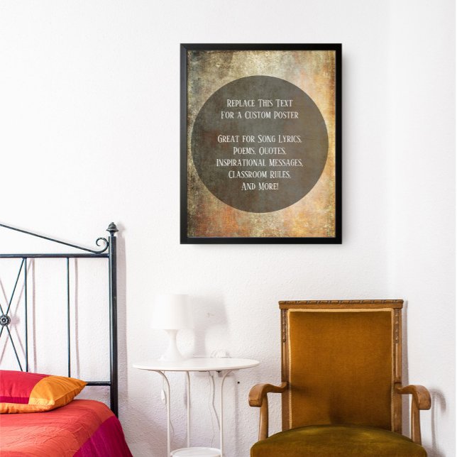 Poster Votre Citation Préférée Sur Rouille Et Grunge Brow (Créateur téléchargé)