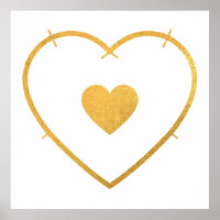 Votre coeur dans mon coeur Jaune d'or