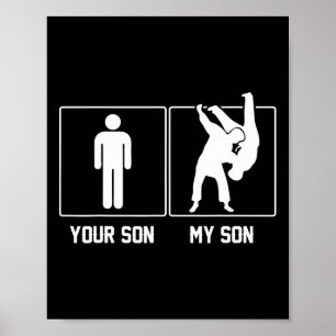 Poster Votre fils mon fils judo karaté fière 