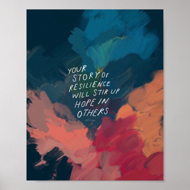 Poster "Votre histoire de résilience..." (Devant)