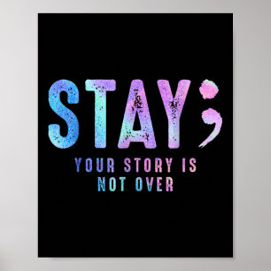 Poster Votre histoire de tee-shirt n'est pas un suicide s