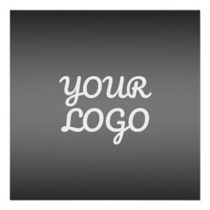 Poster Votre logo & Moderne Simple Ombre Gris foncé