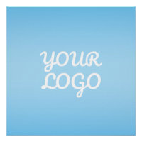 Votre logo & ombre simple moderne | Bleu clair