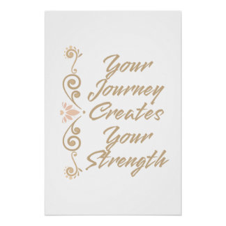 Poster Votre parcours crée votre force Inspirant
