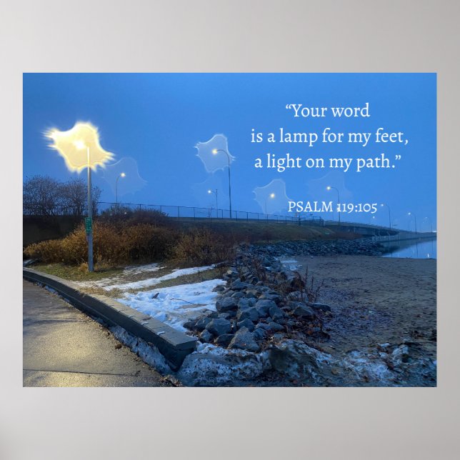 Poster "Votre parole est une lampe pour mes pieds Inspira (Devant)