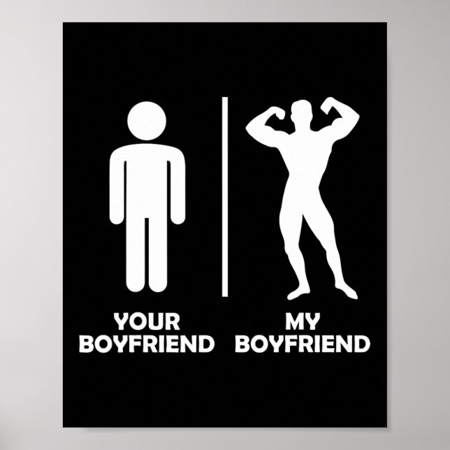 Poster Votre Petit Ami Vs Mon Amusant Bodybuilding Gym De (Devant)