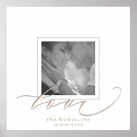 Votre photo Love Script Mariage Jour Signature