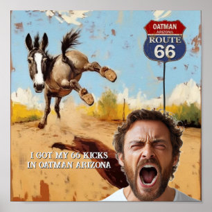 Poster votre photo, Prenez vos coups de pied, oatman ariz
