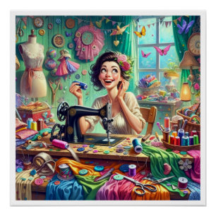 Poster Votre Série D'Artisanats De Charme