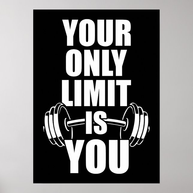 Poster Votre Seule Limite Est Vous - Motivation De Gymnas (Devant)