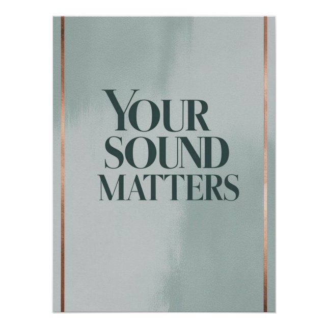 Poster Votre Sound Matters, option 3 (Devant)
