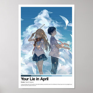 Poster Votre vie en avril Anime Imprimer