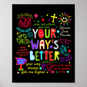 Poster Votre voie est meilleure Proverbes 16_9 Vêtements 