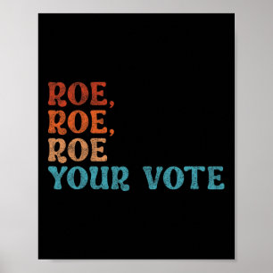 Poster Votre vote Pro Choice Droits des femmes Vintage Ré