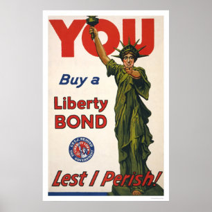 Poster Vous—Achetez une obligation de liberté—De peur que